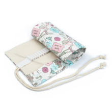 Art Pen cute roll up pencil bag